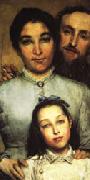 Alma, Dalou,His Wife and His Daughter